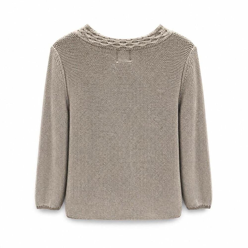 Ruby Rd. Silver Shimmer Embellished Sweater L - Picture 5 of 7